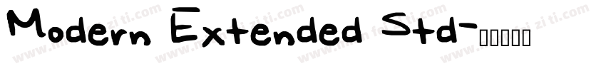 Modern Extended Std字体转换